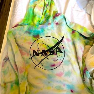 Womens grayson/threads nasa hoodie Tye dye